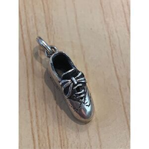 .925 Tennis Shoe Sterling Silver Jewelry Charm #vintage #shoe collector